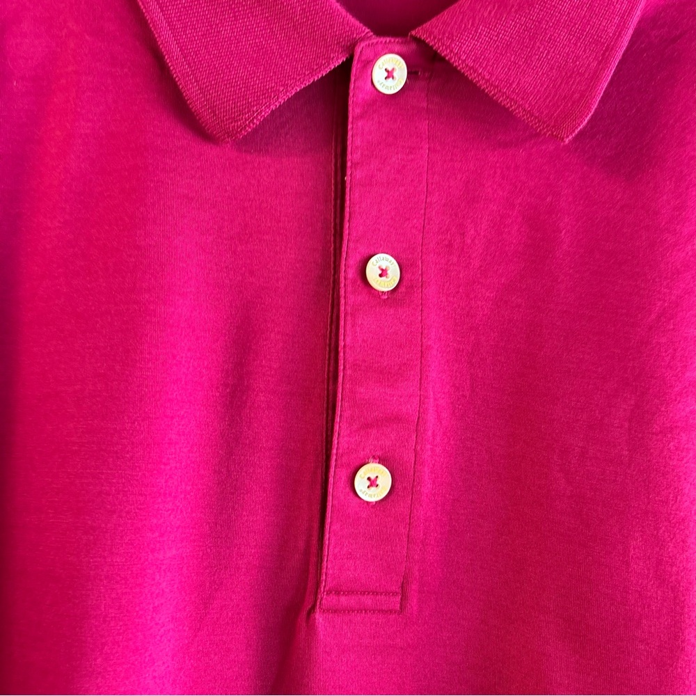 Callaway Golf Collection XL Mens Polo Shirt Rasberry 100% Fine Cotton - Picture 2 of 8